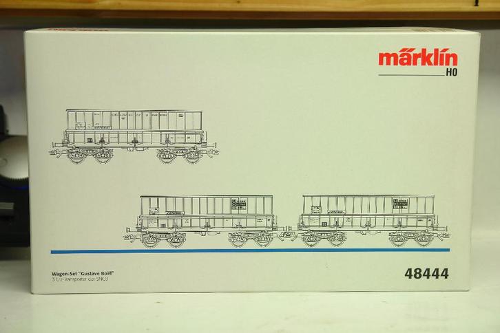 MARKLIN 48444 SNCB NMBS COFFRET 3 MINERALIERS GUSTAVE BOEL, Hobby & Loisirs créatifs, Trains miniatures | HO, Comme neuf, Wagon