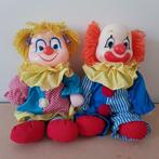 2 clownspoppen met gezicht aan voor- en achterkant, Verzamelen, Ophalen of Verzenden