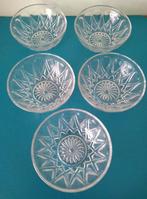 5 raviers en verre, Maison & Meubles, Cuisine | Vaisselle, Enlèvement ou Envoi, Verre