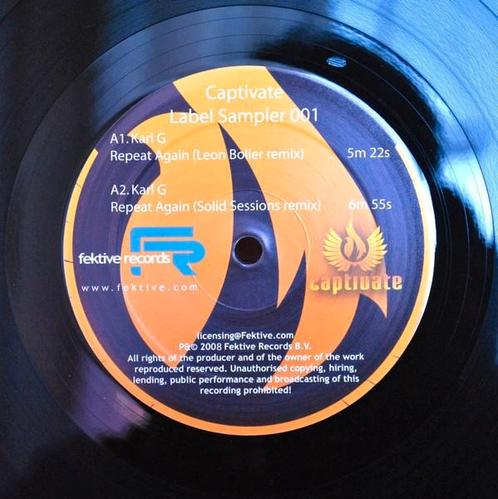 Various – Captivate Label Sampler 001, Cd's en Dvd's, Vinyl | Dance en House, Gebruikt, Ophalen of Verzenden