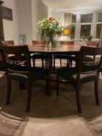 Set tafel en stoelen, Huis en Inrichting, Tafels | Eettafels, Ophalen, Gebruikt, 150 tot 200 cm, Vijf personen of meer