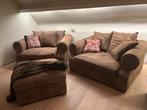 2 love seats met poef, Huis en Inrichting, Ophalen, Gebruikt