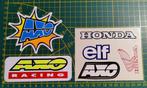 Lot 6x stickers AXO Racing - Honda - Elf, Verzamelen, Ophalen of Verzenden