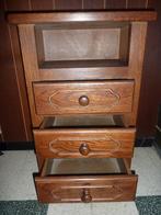 Houten kast, Ophalen, Minder dan 50 cm, Gebruikt, 3 of 4 laden