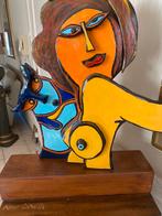 Werk naar corneille ik hout sculptuur, Antiek en Kunst, Kunst | Etsen en Gravures, Ophalen