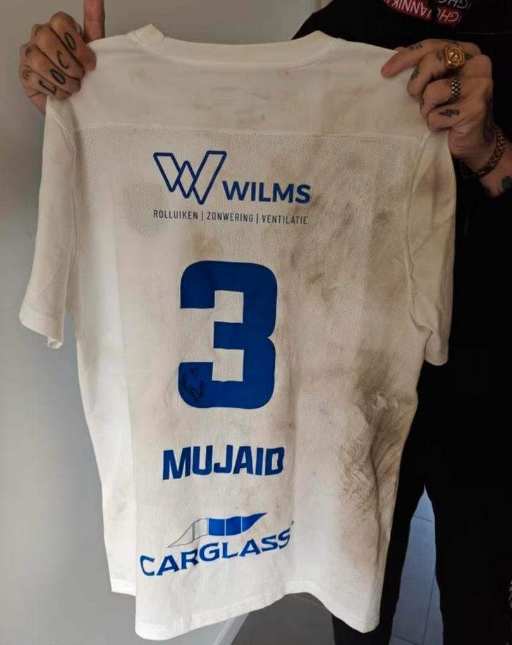 KRC Genk matchworn shirt Sadick met certificaat., Verzamelen, Overige Verzamelen, Zo goed als nieuw, Ophalen of Verzenden