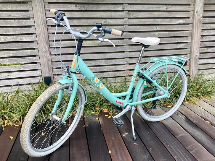 24” meisjesfiets mintgroen, Fietsen en Brommers, Fietsen | Meisjes, Zo goed als nieuw, 24 inch, Versnellingen, Ophalen