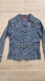 Jeansvestje, small, Kleding | Dames, Jassen | Zomer, Ophalen of Verzenden, Gedragen, Maat 36 (S), Blauw