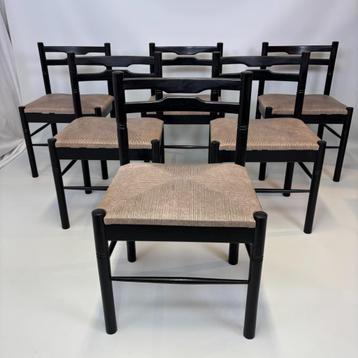 Set van 6 eetkamerstoelen van De Coene Frères. beschikbaar voor biedingen