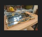 Beau plateau laiton dorée et miroir, Enlèvement ou Envoi