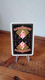 Brasserie bière ancienne carte à jouer Bergenbier #1, Panneau, Plaque ou Plaquette publicitaire, Autres marques, Utilisé, Envoi