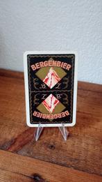Brouwerij oud bier speelkaart Bergenbier #1, Verzamelen, Overige merken, Reclamebord, Plaat of Schild, Gebruikt, Verzenden