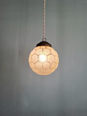 Art Deco hanglamp in gesatineerd glas, 1920-30s  beschikbaar voor biedingen