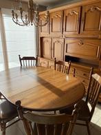 Massieve eiken eetplaats, Huis en Inrichting, Complete eetkamers, Ophalen, Gebruikt, Klassiek