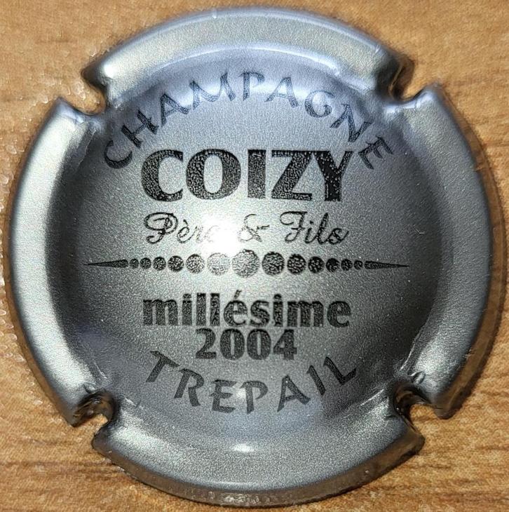 Capsule Champagne COIZY Père & Fils 2004 gris foncé nr.10e, Collections, Vins, Neuf, Champagne, France, Enlèvement ou Envoi