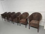Terrasstoelen 10 stuks, zeteltje en kussens, Ophalen, Rotan