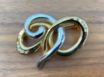 Broche, antieke sieraden, verguld, Ophalen of Verzenden, Goud, Broche, Verguld