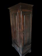 Antiek donkere eikenhouten kast, linnenkast, bonnetiere, Antiek en Kunst, Antiek | Meubels | Kasten, Ophalen
