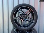 Origineel 18 inch Mercedes A B CLA AMG zomerset incl Bridges, Auto-onderdelen, Banden en Velgen, 18 inch, Gebruikt, Banden en Velgen
