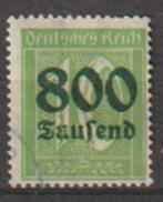 Duitse Rijk 1923 nr 302, Postzegels en Munten, Verzenden, Duitse Keizerrijk, Gestempeld