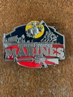 Ceinture à boucle en bleu marine américain, Envoi, Comme neuf, Boucle ou Attache amovible