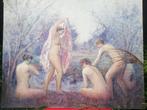 Monumentaal schilderij de baadsters impressionistische stijl, Ophalen