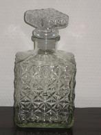 Decoratieve glazen karaf voor sterke drank, Ophalen of Verzenden