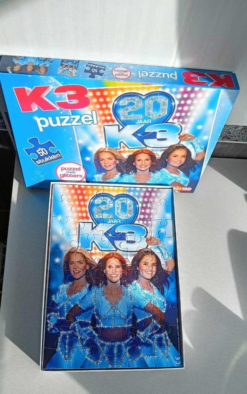 Puzzel - K3 - 20 jaar - Hanne - Klaasje - Marthe - €3, Kinderen en Baby's, Speelgoed | Kinderpuzzels, Zo goed als nieuw, 6 jaar of ouder