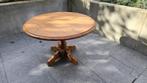 Houten ronde tafel, Huis en Inrichting, Ophalen, Gebruikt, 100 tot 150 cm, Rond