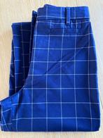 Geruite blauwe broek in goede staat, maat 34., Monkl, Blauw, Ophalen of Verzenden, Zo goed als nieuw