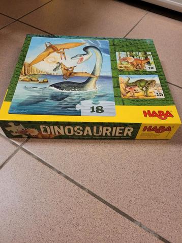 Dinosaurier- 3-tal Haba puzzels  beschikbaar voor biedingen