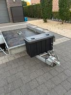 Enkel as plateau aanhangwagen / motor aanhangwagen, Auto diversen, Aanhangers en Bagagewagens, Ophalen, Zo goed als nieuw