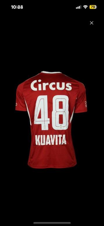 Matchworn Kuavita Standard Liege beschikbaar voor biedingen