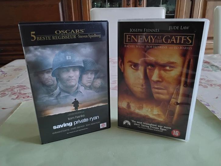 Verschillende oorlogsvideo^s  VHS (2), Cd's en Dvd's, VHS | Film, Zo goed als nieuw, Drama, Ophalen