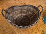 Houten mand, Huis en Inrichting, Woonaccessoires | Schalen en Manden, Ophalen, Mand, Rond, Zo goed als nieuw