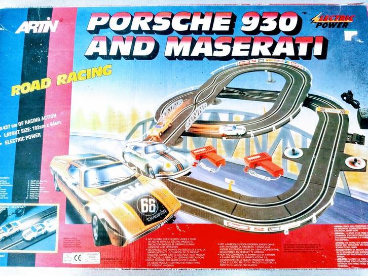 Circuit de voitures à sous Artin Porsche 930 et Maserati (vi, Enfants & Bébés, Jouets | Circuits, Utilisé, Circuit, Enlèvement ou Envoi