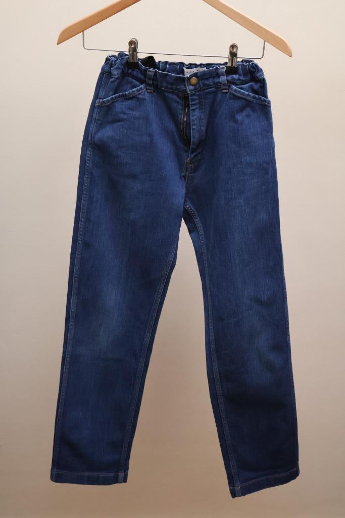 Blauwe jeans East End Highlanders Unisex, Kinderen en Baby's, Kinderkleding | Maat 152, Gebruikt, Jongen of Meisje, Broek, Ophalen of Verzenden