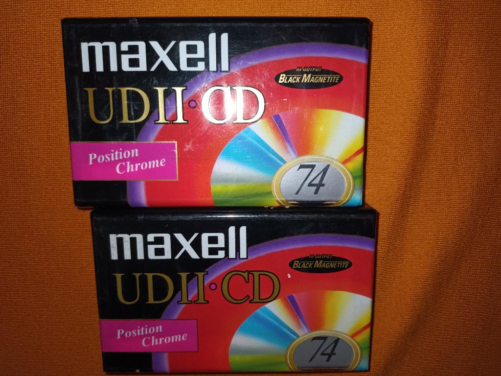 Cassettes / lot 2 x Maxell Udii CD 74, 2 t/m 25 bandjes, Overige genres, Ophalen of Verzenden, Nieuw in verpakking