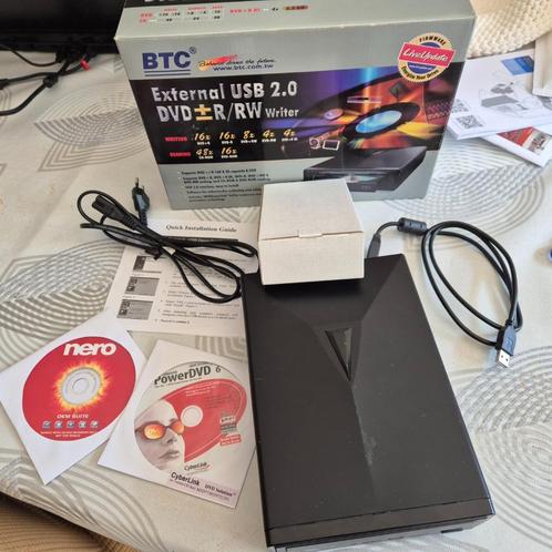 external USB 2.0 DVD+-R/RW writer, Computers en Software, Optische drives, Nieuw, Extern, Windows, Cd, Dvd, Ophalen of Verzenden