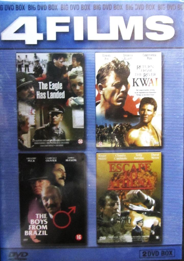 DUBBELE DVD OORLOG- 4 SPEELFILMS, Cd's en Dvd's, Dvd's | Actie, Nieuw in verpakking, Oorlog, Alle leeftijden, Ophalen of Verzenden