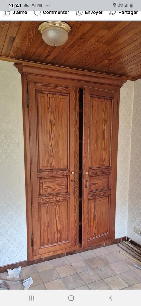 Double porte pour armoire murale, Antiek en Kunst, Antiek | Meubels | Kasten, Ophalen