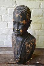 Antieke buste in hout, Antiek en Kunst, Ophalen of Verzenden