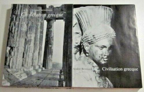 Civilisation Grecque - Bonnard 1957 2 volumes patrimoine arc, Livres, Biographies, Enlèvement ou Envoi