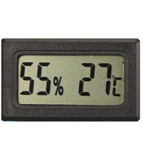 Digitale Thermometer Hygrometer Klimaatmeter, Inbouw Zwart, Audio, Tv en Foto, Weerstations en Barometers, Nieuw, Ophalen of Verzenden