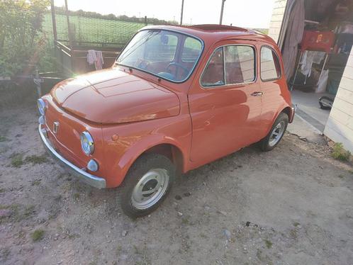 Fiat 500L ancienne, Auto's, Fiat, Particulier, 500L, Open dak, Benzine, Berline, 2 deurs, Handgeschakeld, Zwart, Ophalen