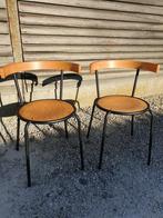 2 vintage IKEA KORPO-stoelen van Lars Norinder, Ophalen, Zo goed als nieuw, Metaal, Twee