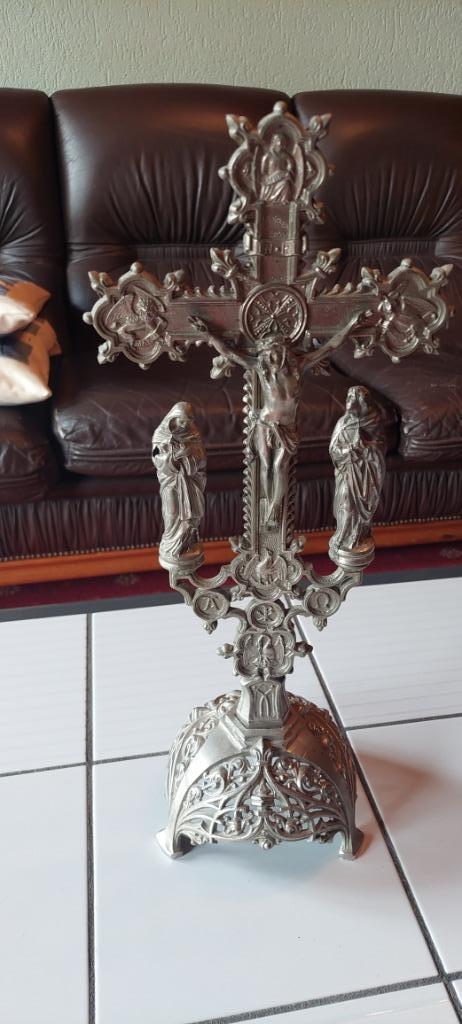 Groot altaarkruis  – neogotische stijl – religieus devotieob, Verzamelen, Religie, Gebruikt, Christendom | Katholiek, Overige typen
