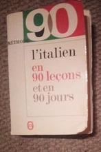 Italien méthode 90 j + gratuit guide de survie en Italie 7€, Italien, Enlèvement ou Envoi, Comme neuf, Non-fiction
