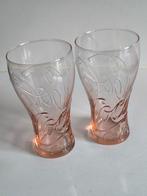 Set van 2 lichtroze drinkglazen Coca Cola, Verzamelen, Ophalen of Verzenden