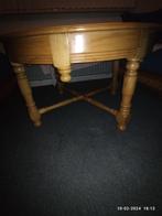 Te koop mooie handgemaakte houten degelijke tafel, Huis en Inrichting, Tafels | Eettafels, 150 tot 200 cm, 100 tot 150 cm, Rond